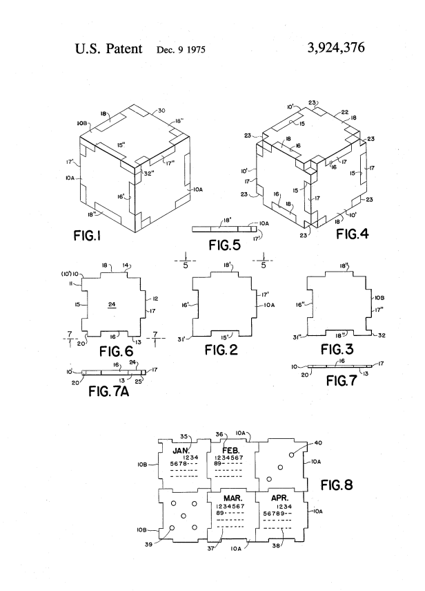 Illustration of Tsurumi patent of December 9, 1975 US3924376-1